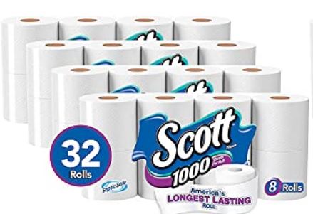 20% off 32 ct Scott 1000 sheet toilet paper!