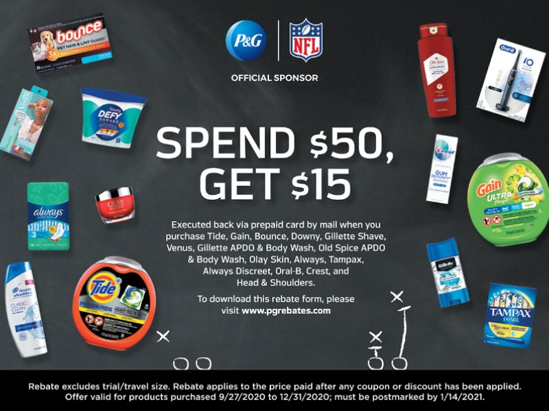 P&G $15 Rebate