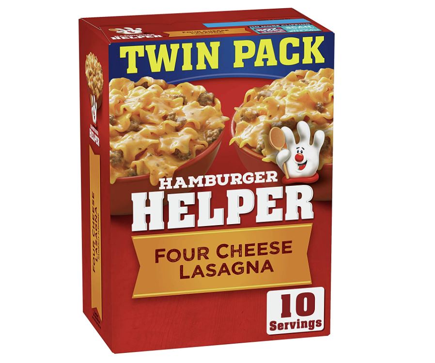 20% off coupon for Hamburger Helper on Amazon