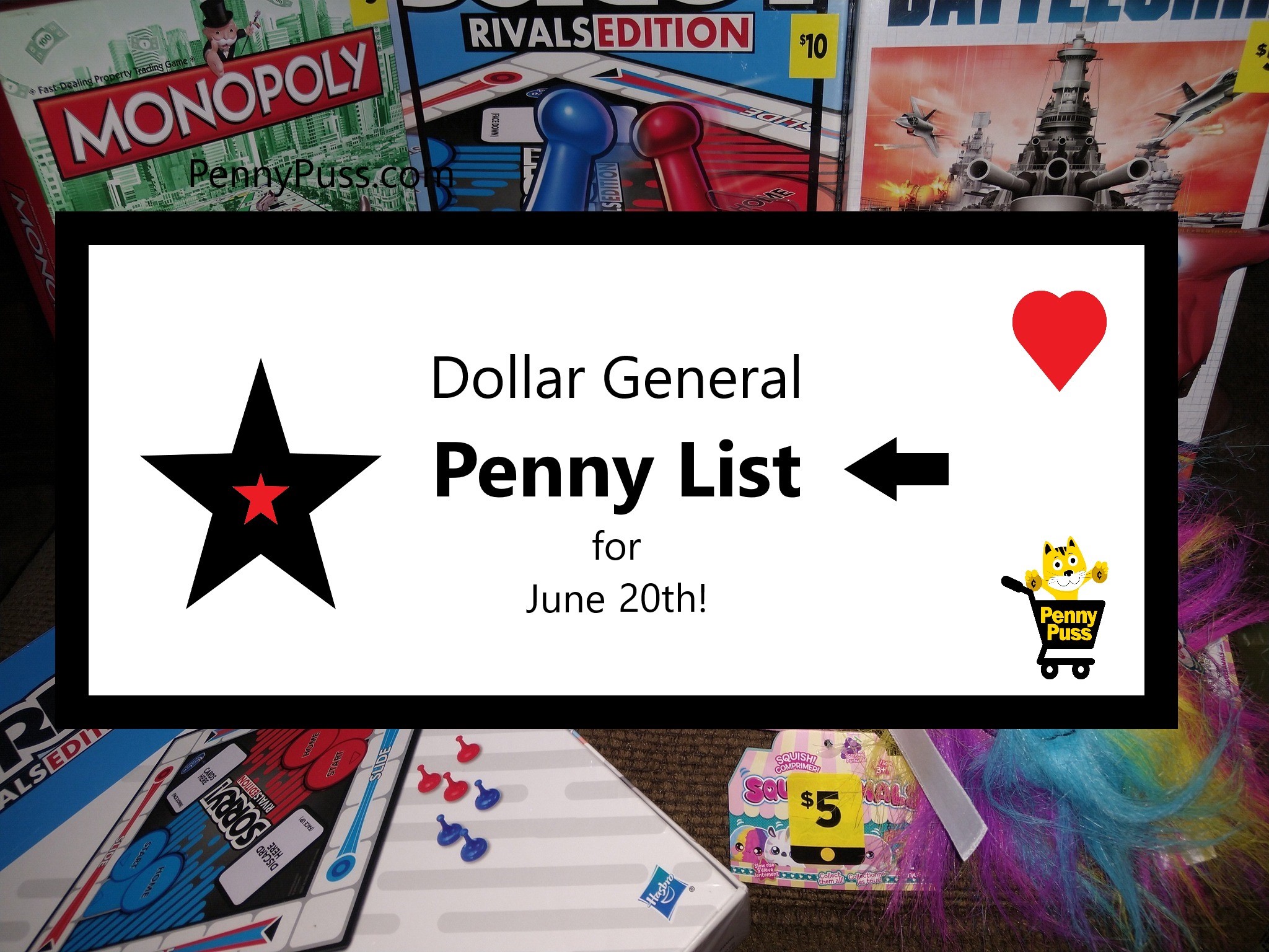 Dollar General Penny List for June 20th!