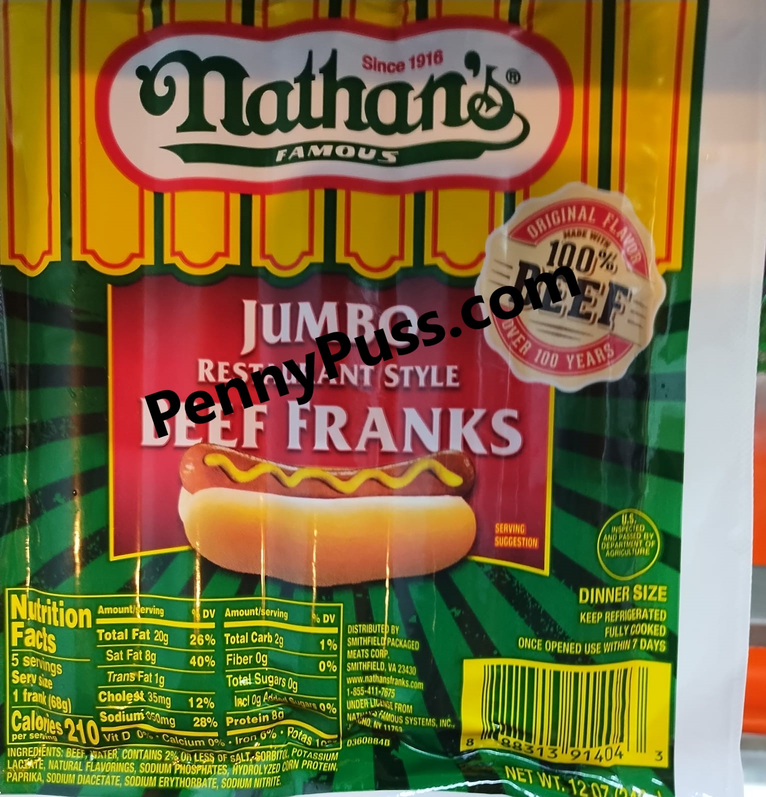 Giant Eagle 1 day Sale Nathan's Hot Dogs only $1.99 ... possible coupon ...