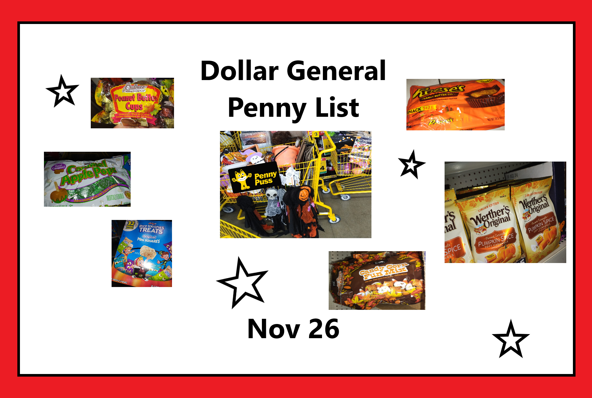 Dollar General Penny List for Nov 26
