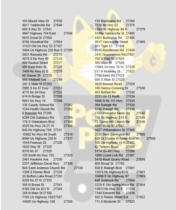 Dollar General Discontinued Frozen Penny Locations (Zip codes 01030 ...