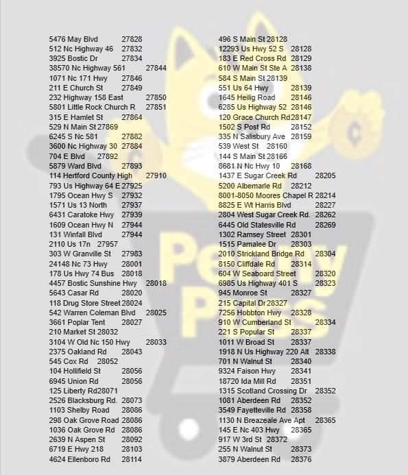 Dollar General Discontinued Frozen Penny Locations (Zip codes 01030 ...