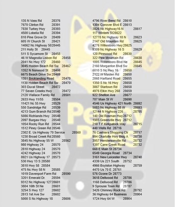 Dollar General Discontinued Frozen Penny Locations (Zip codes 01030 ...