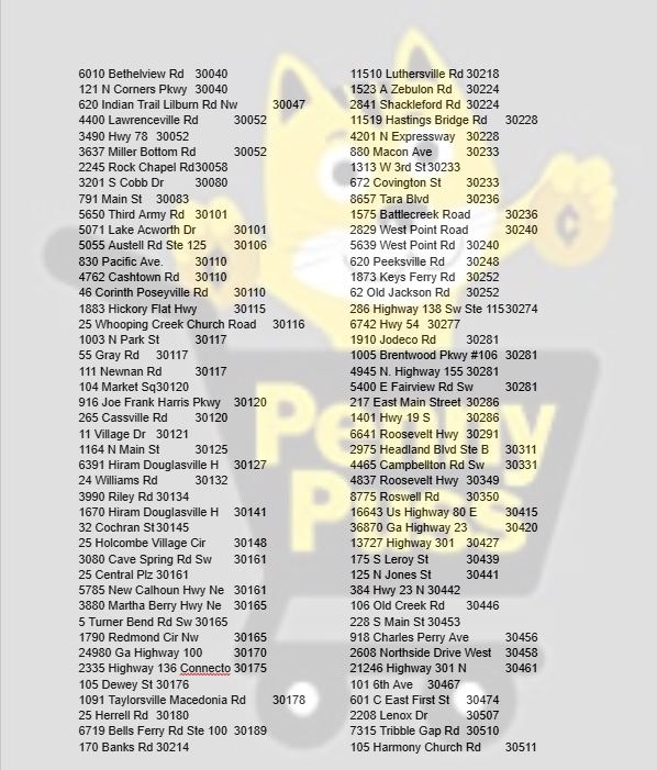 Dollar General Discontinued Frozen Penny Locations (Zip codes 01030 ...