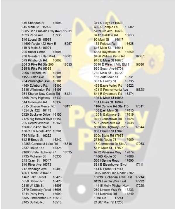 Dollar General Discontinued Frozen Penny Locations (Zip codes 01030 ...