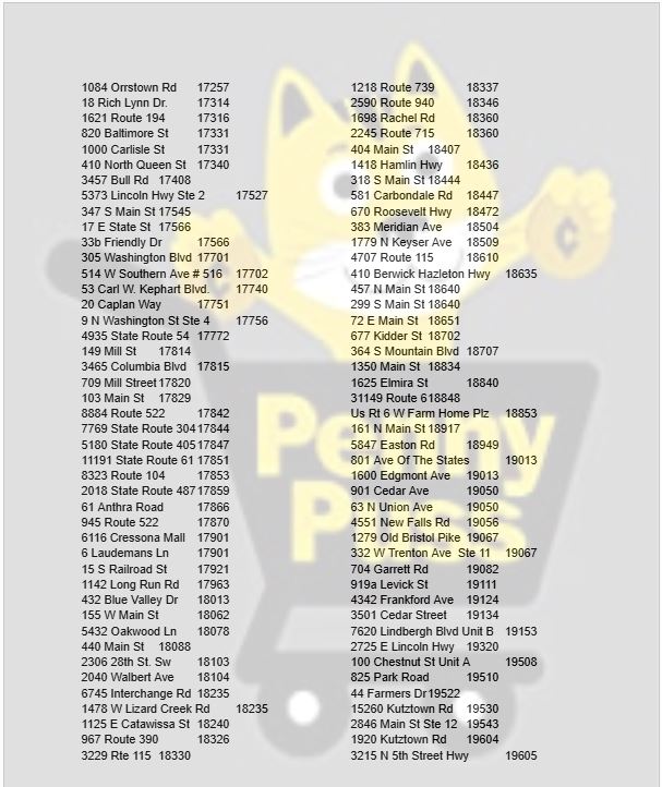 Dollar General Discontinued Frozen Penny Locations (Zip codes 01030 ...