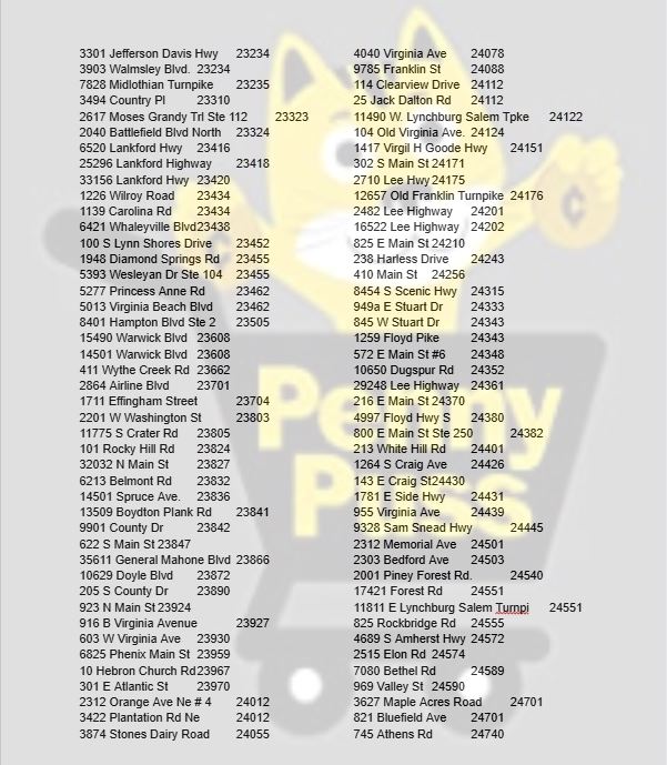 Dollar General Discontinued Frozen Penny Locations (Zip codes 01030 ...