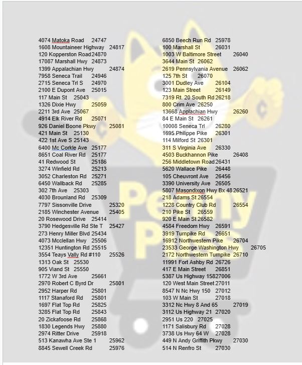 Dollar General Discontinued Frozen Penny Locations (Zip codes 01030 ...
