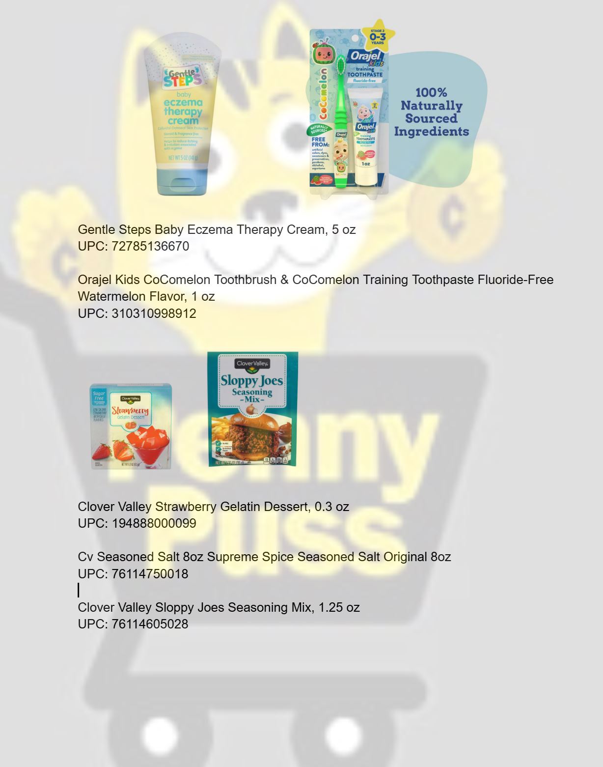 Dollar General Penny List for Tuesday, Nov 18