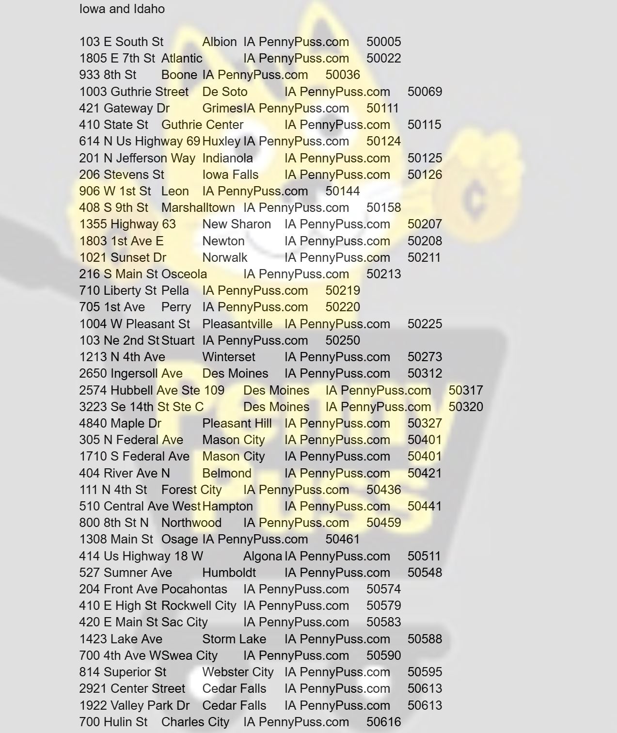 Iowa and Idaho Dollar General penny list locations for cooler reset YMMV